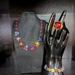 cystal jewelry set